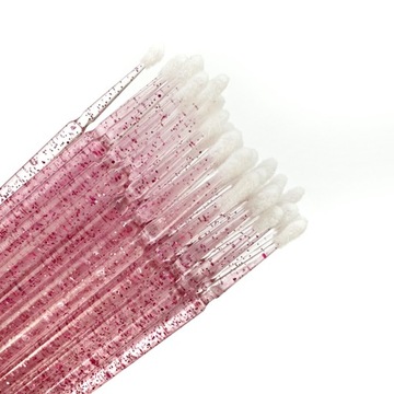 АППЛИКАТОРЫ ДЛЯ БЛЕСКОВ МИКРОЩЕТКИ 100 шт. ТЕМНО-РОЗОВЫЙ