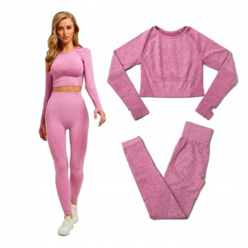 КОМПЛЕКТ ЖЕНСКИХ СПОРТИВНЫХ ЛЕГГИНСОВ, ФОРМА ДЛЯ ЗАЛА