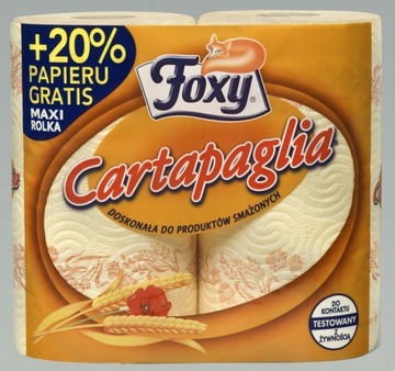 FOXY CARTAPAGLIA RĘCZNIK PAPIEROWY KUCHENNY 4X2SZT