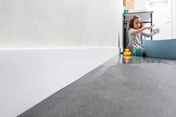 МАТОВАЯ БЕЛАЯ ПОЛОСКА Плинтус ПВХ 12 см ESP501 VOX ESPUMO