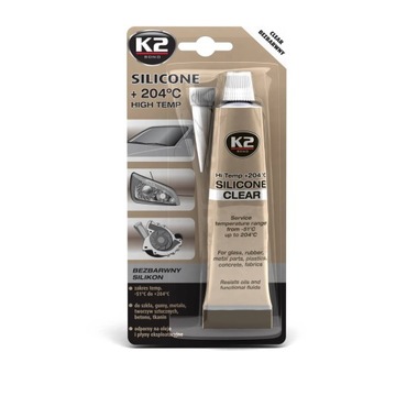K2 SILIKON WYSOKOTEMPERATUROWY BEZBARWNY 204°C 85g