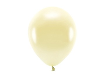 Balony Eco 26cm metalizowane, słomkowy (1 op. / 10 szt.)
