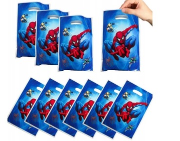 ПАКЕТЫ НА ДЕНЬ РОЖДЕНИЯ ДЛЯ ПОДАРКОВ СЛАДОСТИ ЧЕЛОВЕК-ПАУК РОСОМАХА 10 ШТ.