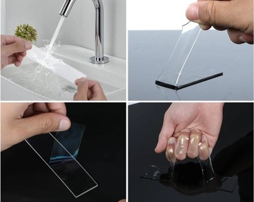 ЛЕНТА МНОГОРАЗОВАЯ ДВУСТОРОННЯЯ МОНТАЖНАЯ НАНО ТЯЖЕЛАЯ 5м х 3см х 2мм