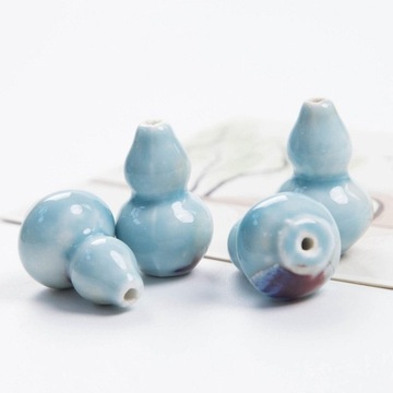 23mm 18mm Ceramiczne Koraliki Dystansowe DIY Handmade Niebieski