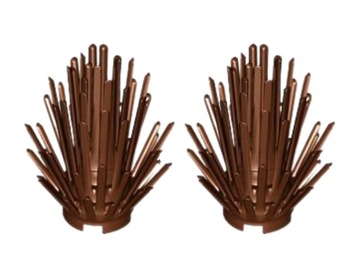 LEGO 6064 ROŚLINA Drzewo Krzak Kwiat Reddish Brown Brązowy 2szt