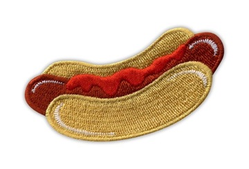 Naszywka HOT-DOG z ketchupem hotdog fast food HAFT