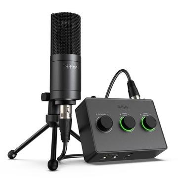 АУДИОМИКШЕР FIFINE AMPLI1 XLR ФАНТОМНЫЙ ИНТЕРФЕЙС +48 В ДЛЯ МИКРОФОНА