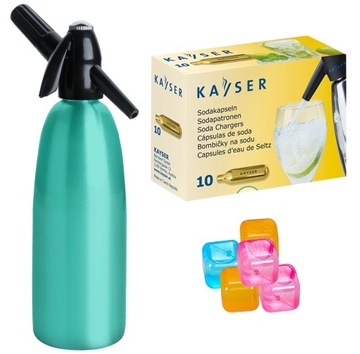 SYFON SATURATOR DO WODY SODOWEJ CO2 1L +10 NABOJÓW