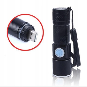 Latarka akumulatorowa USB