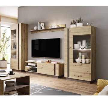 MEBLOŚCIANKA CORA - DĄB ARTISAN - OTITO HOME