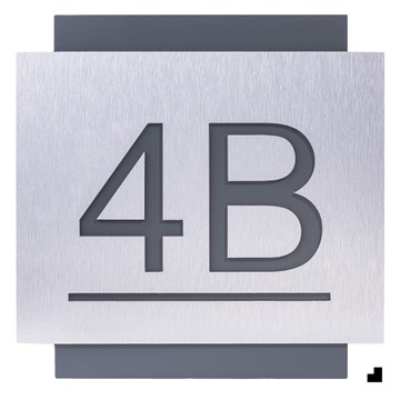 АДРЕСНАЯ ТАБЛИЧКА С НОМЕРОМ ДОМА | НОМЕР ДЛЯ АЛЮМИНИЕВОГО ДОМА УЛИЦА| 25х25см