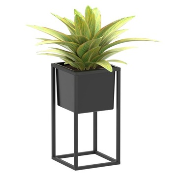 KWIETNIK STOJĄCY LOFT STOJAK NA KWIATY ROŚLINY METALOWY Z WKŁADEM M38cm