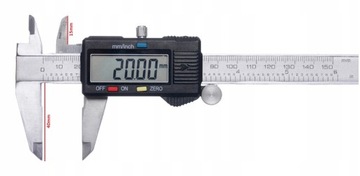 ДВУХКУЛАЧКОВЫЙ ЭЛЕКТРОННЫЙ СУППОРТ С ЖК-дисплеем 150 ММ