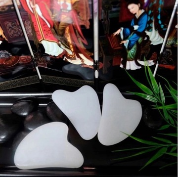 НАБОР МАССАЖЕР ДЛЯ ЛИЦА РОЛИК + КАМЕННАЯ ПЛАСТИНА ГУА ША МАСЛО в подарок