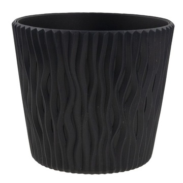 DONICZKA Z WKŁADEM OZDOBNA CZARNA NOWOCZESNA