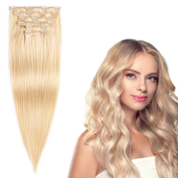 CLIP IN WŁOSY Doczepiane naturalne 60cm 130 g #60