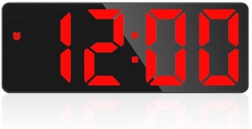 ЭЛЕКТРОННЫЕ ЧАСЫ СТАНДАРТНЫЙ БУДИЛЬНИК Светодиодный термометр Будильник Бесшумные черные ЧАСЫ