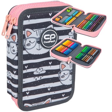 COOLPACK PIÓRNIK DWUKOMOROWY WYPOSAŻENIE CATNIP