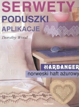 SERWETY PODUSZKI APLIKACJE HARDANGER NORWESKI HAFT