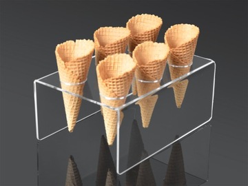 ПОДСТАВКА, ПОДДЕРЖКА, ПОДСТАВКА НА 6 ВАФЕЛЬ ИЗ ПЛЕКСИ-МОРОЖЕНОГО