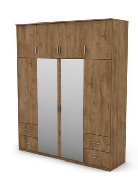 Szafa Ubraniowa z Lustrami 200 sz/242 wys. 8D 4SZ