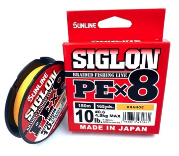 Plecionka Sunline Siglon PE X8 PE0,6 150m JAPAN