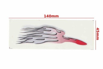 NAKLEJKA PŁOMIENIE CZERWONY 0307