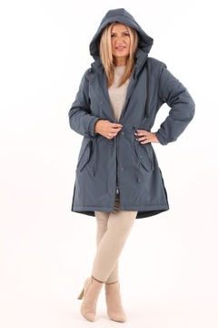 ПАРКА БОЛЬШОГО РАЗМЕРА ЖЕНСКАЯ С КАПЮШОНОМ, ЭЛЕГАНТНАЯ