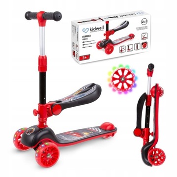 Самокат-балансир Kidwell Rimba RACE со светодиодной подсветкой.