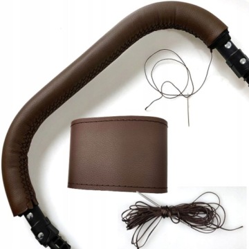 POKROWIEC NA RĄCZKĘ WÓZKA OBSZYCIE RĄCZKI WÓZKA SKÓRA NATURALNA