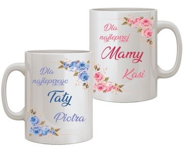 KOMPLET KUBKÓW DLA MAMY I TATY PREZENT 2SZT.