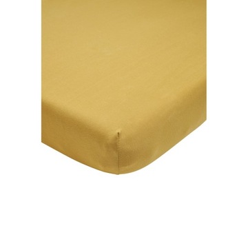 Meyco Home Jednokolorowy prześcieradło łóżko pojedyncze - honey gold - 80x2
