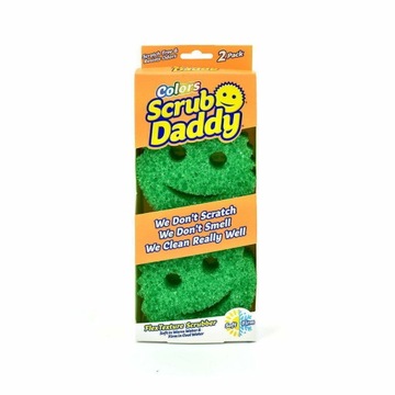 SCRUB DADDY green, Gąbka do naczyń zielona - 2 sztuki