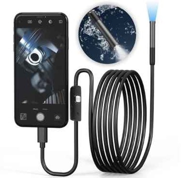 KAMERA INSPEKCYJNA ENDOSKOP TELEFON 1280x720p IP67