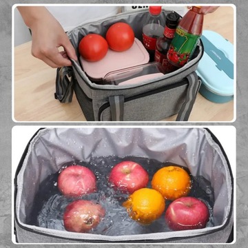 ТЕРМАЛЬНАЯ ПЛЯЖНАЯ СУМКА ДЛЯ ПИКНИКА БОЛЬШОЙ ХОЛОДИЛЬНИК ДЛЯ ЕДЫ НАПИТКИ ЛАНЧ-БОКС