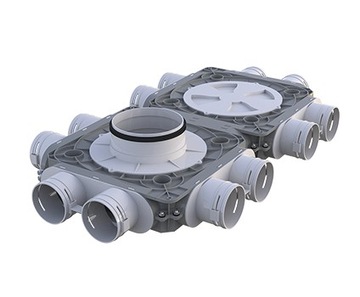 Skrzynka rozdzielcza do rekuperacji fi 200 12x75 FlexiVent 1050200/75x12