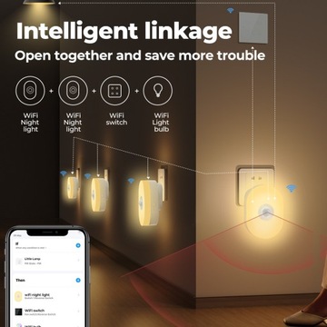 НОЧНИК Tuya SMART RGB С ДАТЧИКОМ ДВИЖЕНИЯ