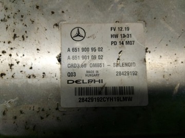 MERCEDES CLA W117 MODUL ŘÍZENÍ ECU JEDNOTKA 2.2 CDI A6519009502