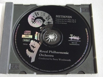 Бетховен - Симфонии 1 и 7 Вордсворта, компакт-диск, 1995 г., UK Ideal