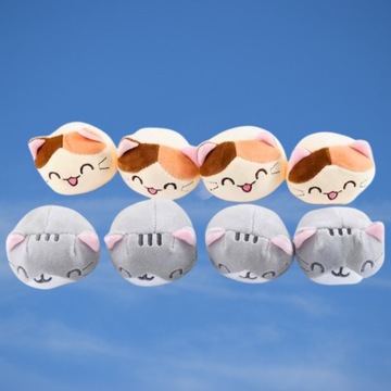 ПОДУШКА-ПУДИНГ С СИНИМ КОТОМ, БРОСАЮЩИМ ТАСКОТЫ