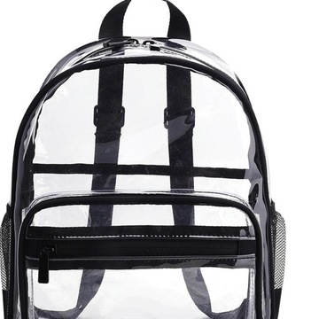 Прозрачный рюкзак Прочная сумка с регулируемой