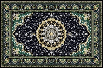 Na balkon mata na gres 140x210 eko Złota mandala