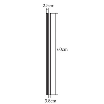 LAMPA KINKIET LED MODNA ELEWACYJNA ZEWNĘTRZNA DŁUGA 60cm CIEPŁY BIAŁY 8-24W