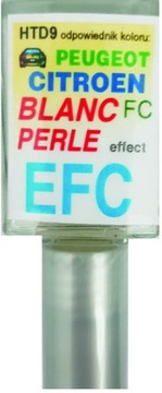 PEUGEOT EFC BLANC PERLE LAKIER ZAPRAWKA DO RYS ARA