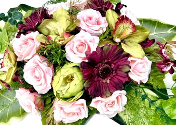 Эксклюзивное оформление букета Букет роз для памятника