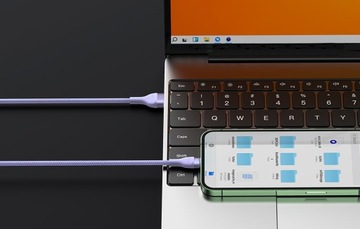 ТЕЛЕФОННЫЙ КАБЕЛЬ BASEUS STRONG USB TYPE C LIGHTNING MICRO USB QC 66 Вт 1,2 м