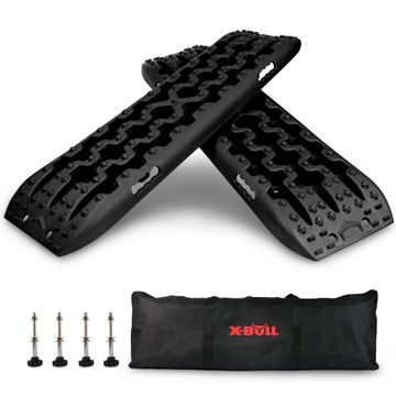 TRAPY PIASKOWE X-BULL BŁOTNE 4x4 OFFROAD CZARNE x2 + ZESTAW MONTAŻOWY