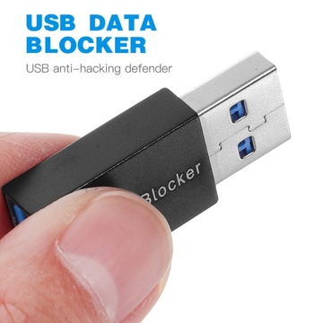 Laptopy USB Anti-hacking Blocker Porta Pow Data