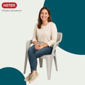 Комплект из 4 садовых стульев BILBAO белый Удобное сиденье Кресло Mighty 110 кг
